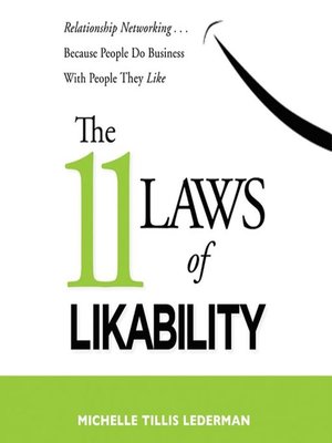 cover image of The 11 Laws of Likability